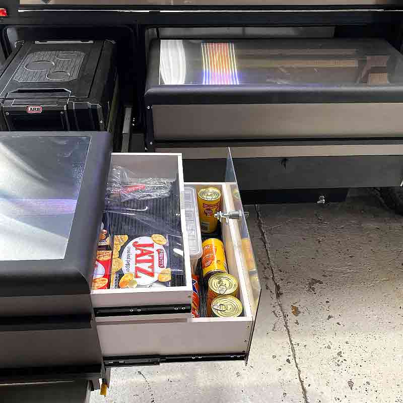 rvs snpx offroad camper hybrid external fridge pantry